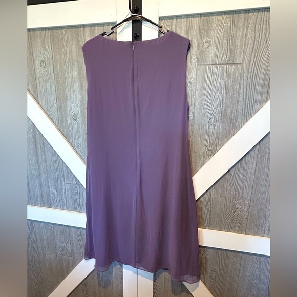 394. NWT Knee Length Keyhole Formal Tiered Dress Sz 14W - Picture 2 of 3